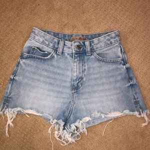 Denim & Co high waisted jean shorts